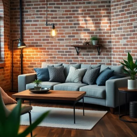 Mały Salon W Stylu Loft