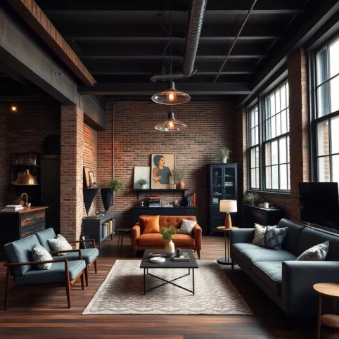 Mieszkanie W Bloku W Stylu Loft