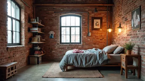 pokój młodzieżowy w stylu loft