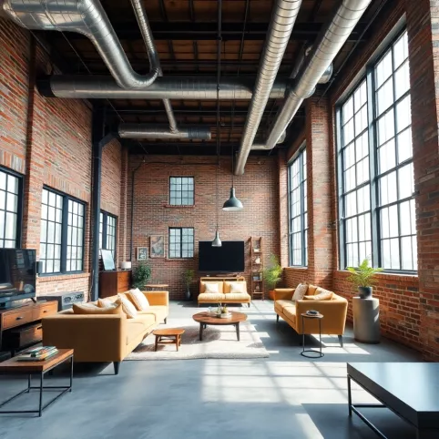 Pokój W Stylu Loftowym