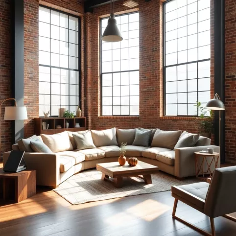 Salon W Stylu Loftowym