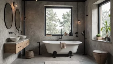 styl loftowy łazienka