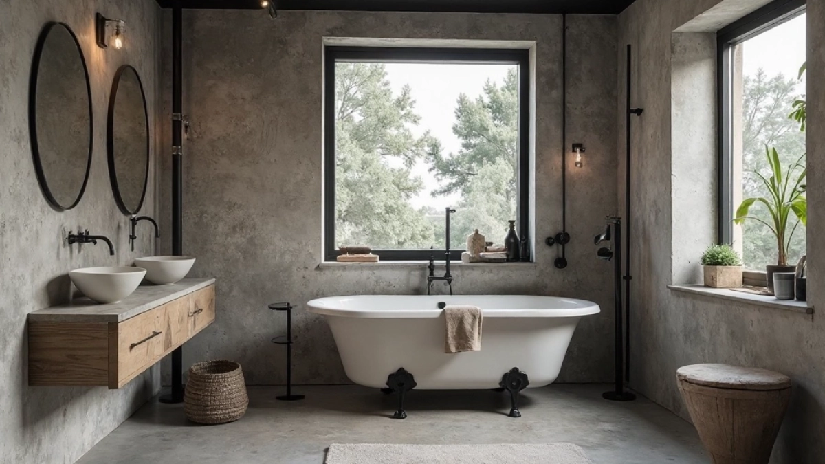 styl loftowy łazienka